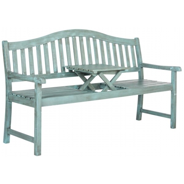 Safavieh Mischa Bench- Beach House Blue - 37.8 x 25.2 x 63 in. FOX6703C - main